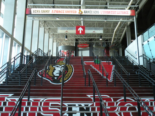 Ottawa Senators home rink at Canadian Tire Centre