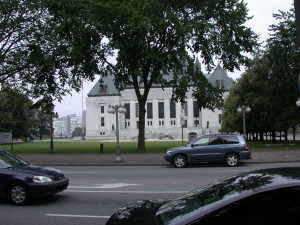 Supreme Court of Canada building in downtown Ottawa