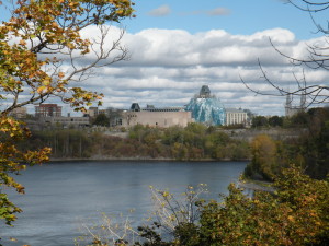 View from behind the Supreme Court of Canada building